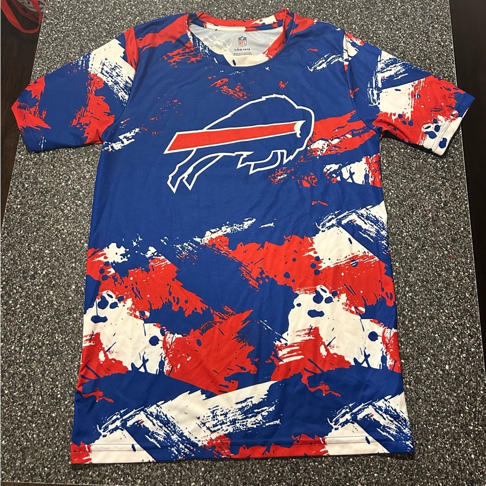Buffalo Bills Blue Red Graphic T-Shirt